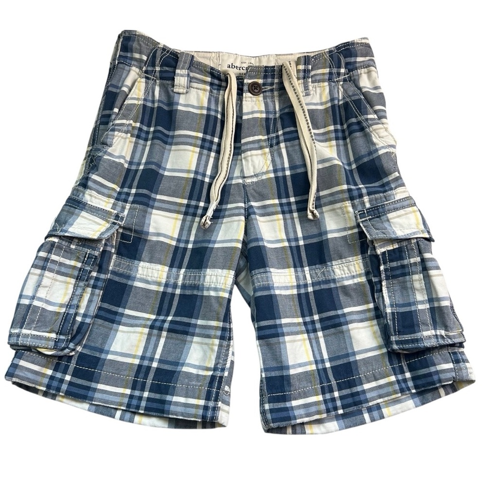 Abercrombie & Fitch Vintage Plaid Cargo Shorts Womens 10